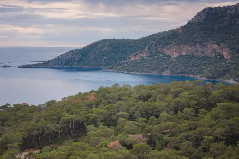 Travel to lagoon in Oludeniz Fethiye Turkey